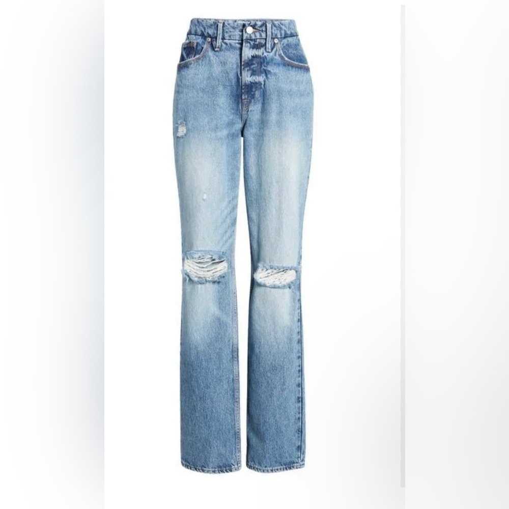 Good American Good 90's Icon Jean Indigo Size 12 
NWT
 Color: Indigo065